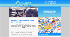 Desktop Screenshot of advanceminibuses.co.uk